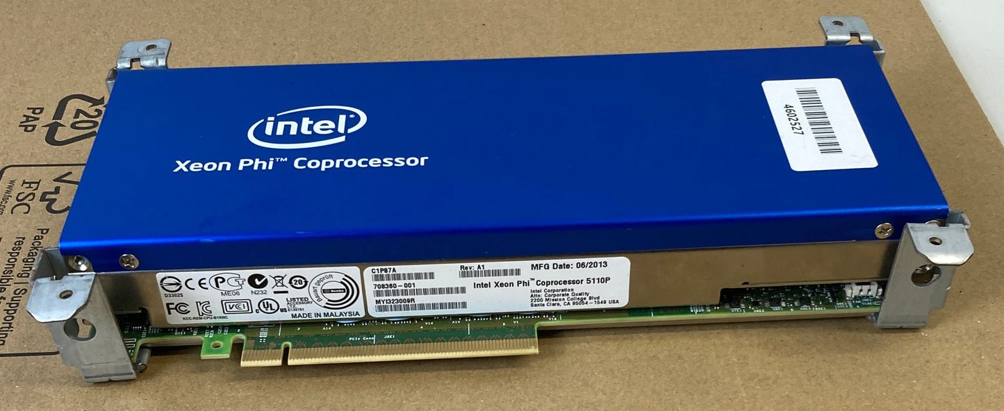 INTEL 90Y2367 XEON 8GB PHI 5110P PCI-E CO-CP COPROCESSOR