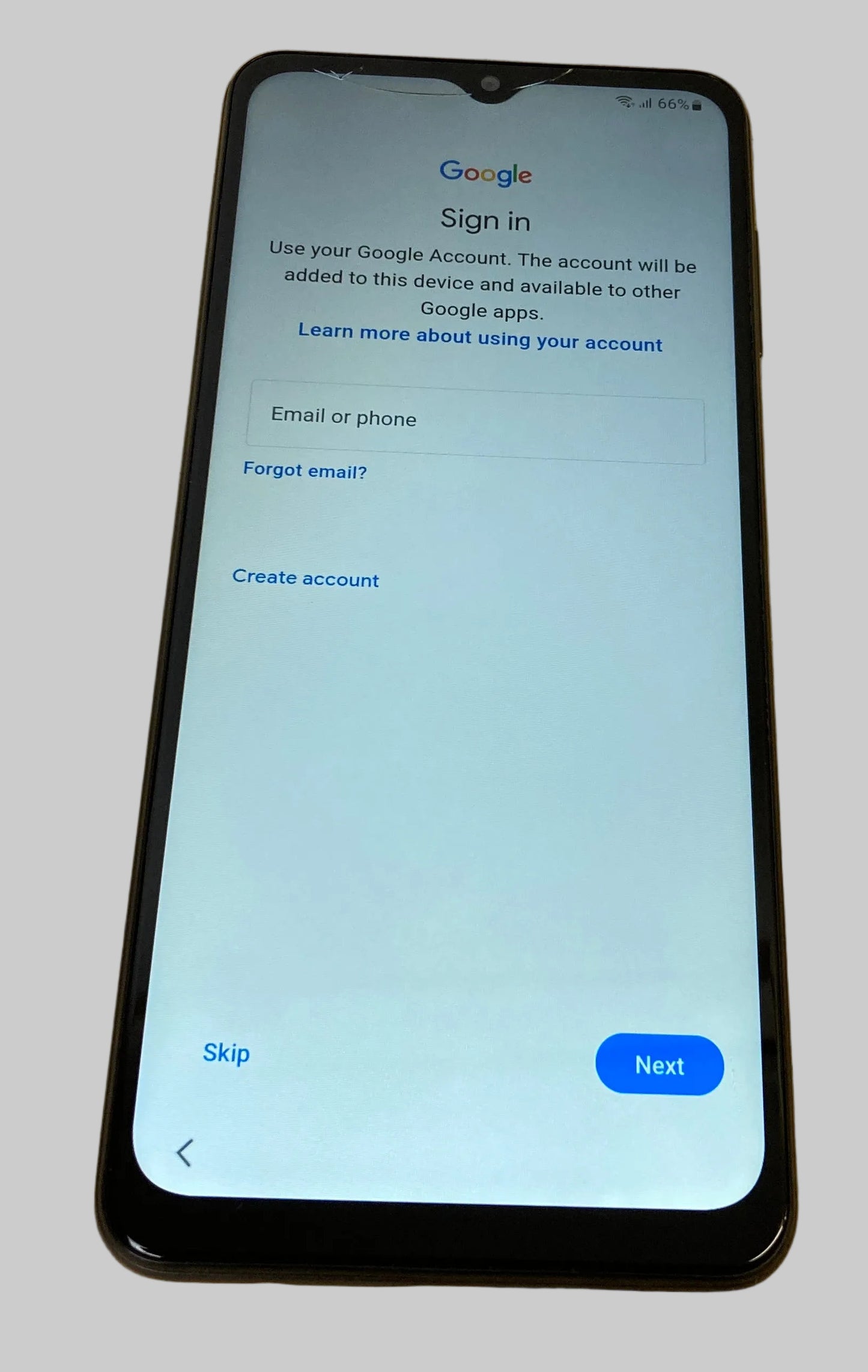 Samsung Galaxy A12, 64GB, Dual Sim, Unlocked, Cracked