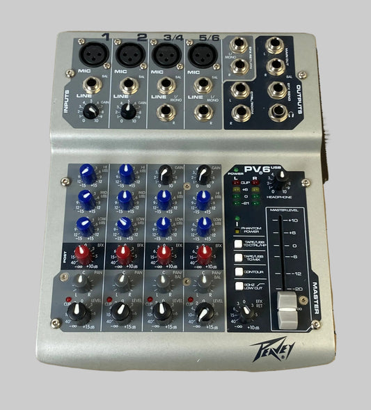 Peavey PV-6 USB mixing desk