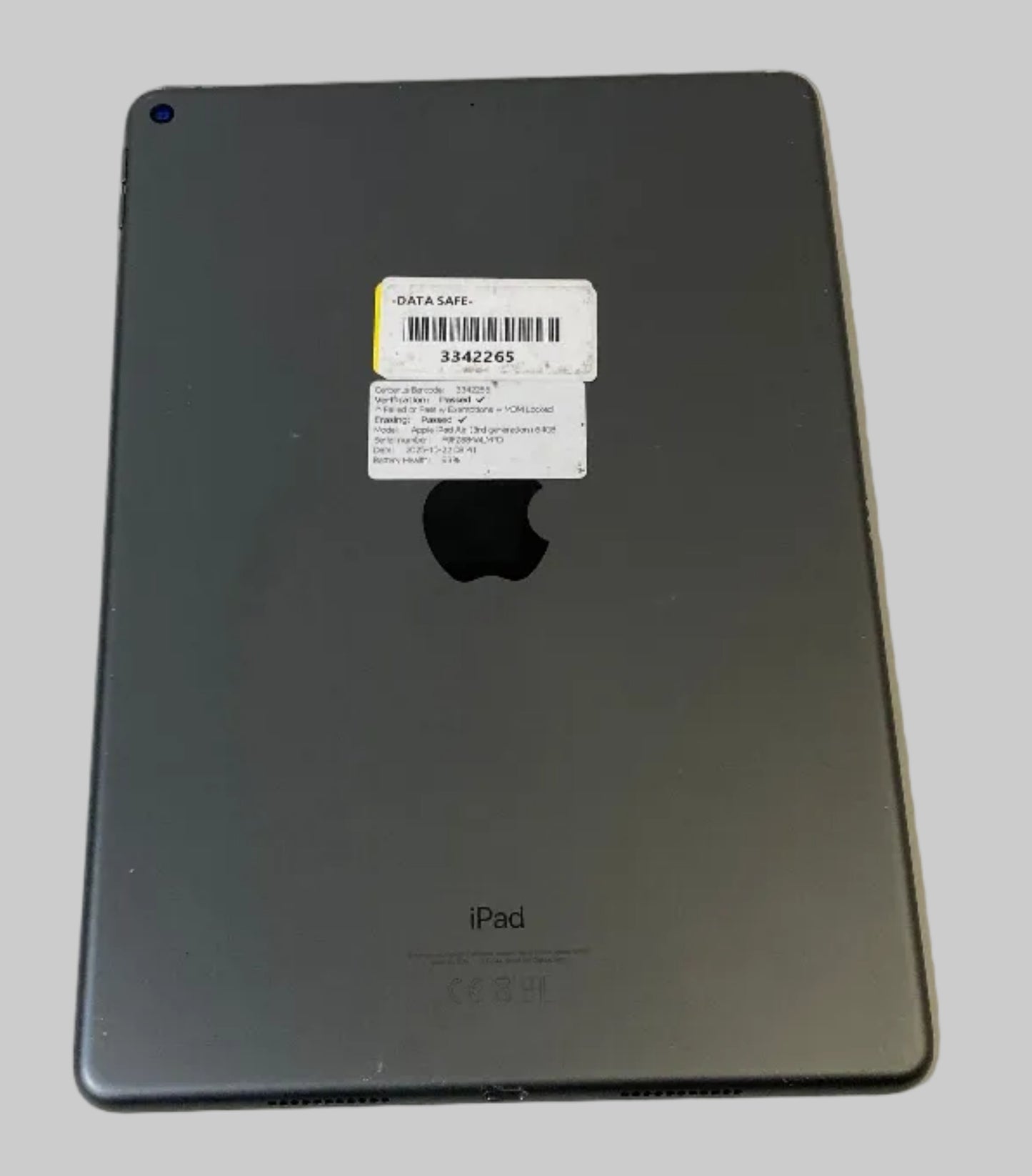 Apple iPad Air 3rd Gen Space Grey 64GB Wifi Only A2152 10.5" Cracked
