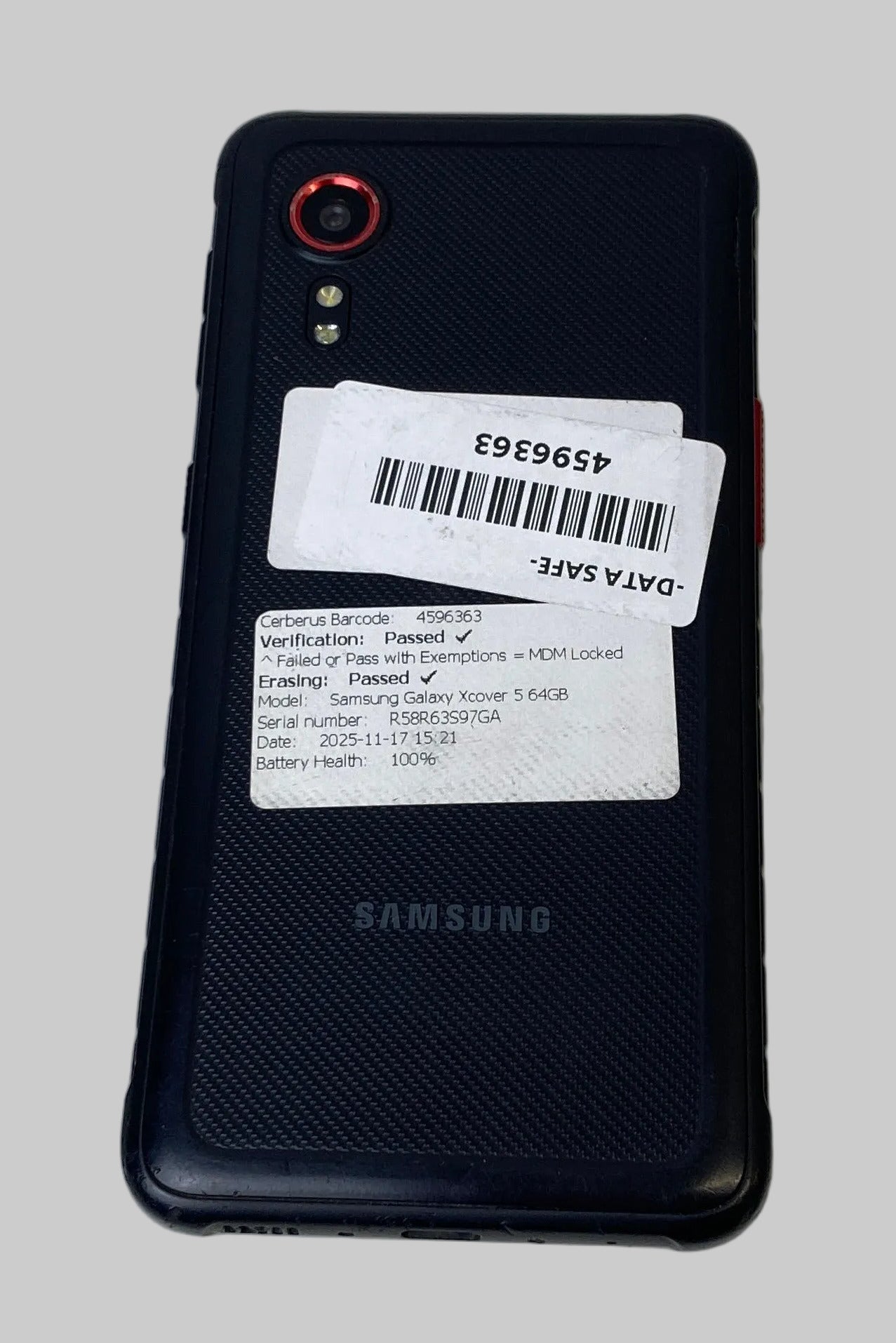 Samsung Galaxy Xcover 5 64GB Dual Sim Rugged Android 14 Smartphone 99% Batt