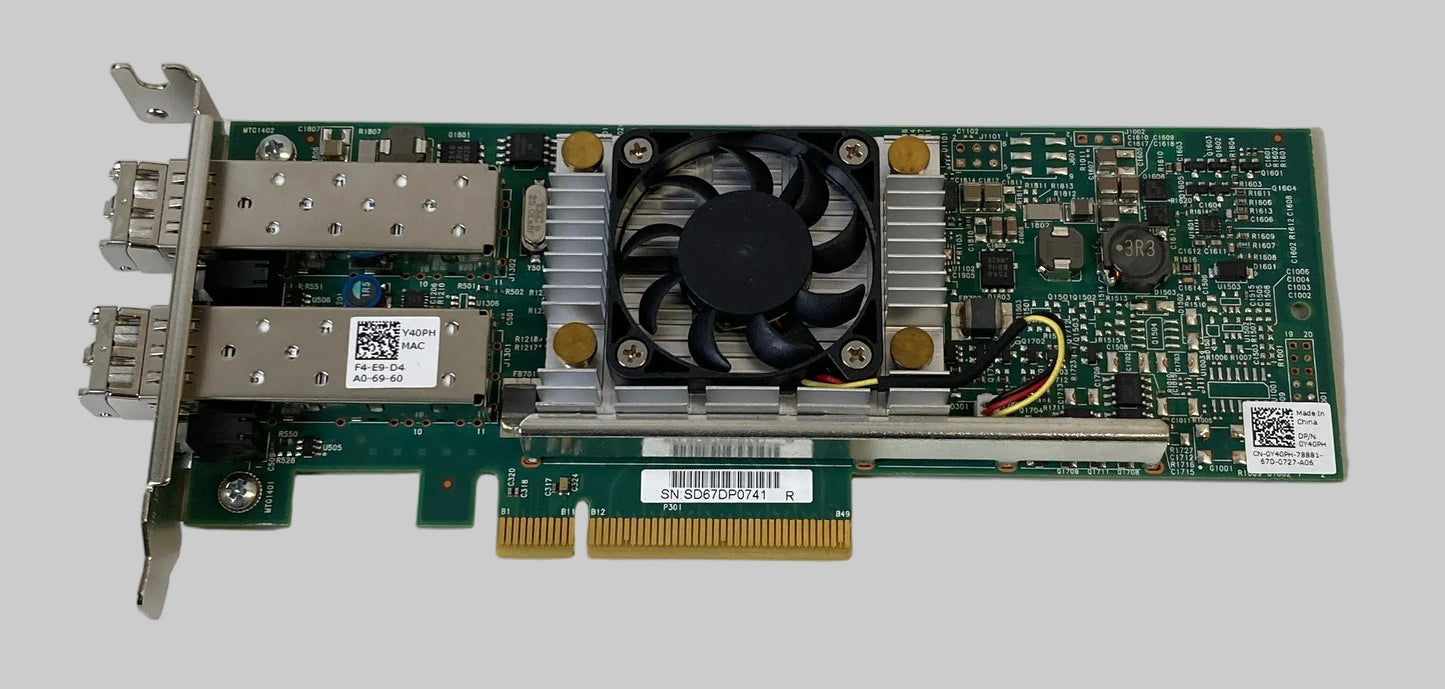 DELL BroadCom Dual Port 10G SFP+ Network Adapter PCIe x8 D43042 57810S 0Y40PH LP