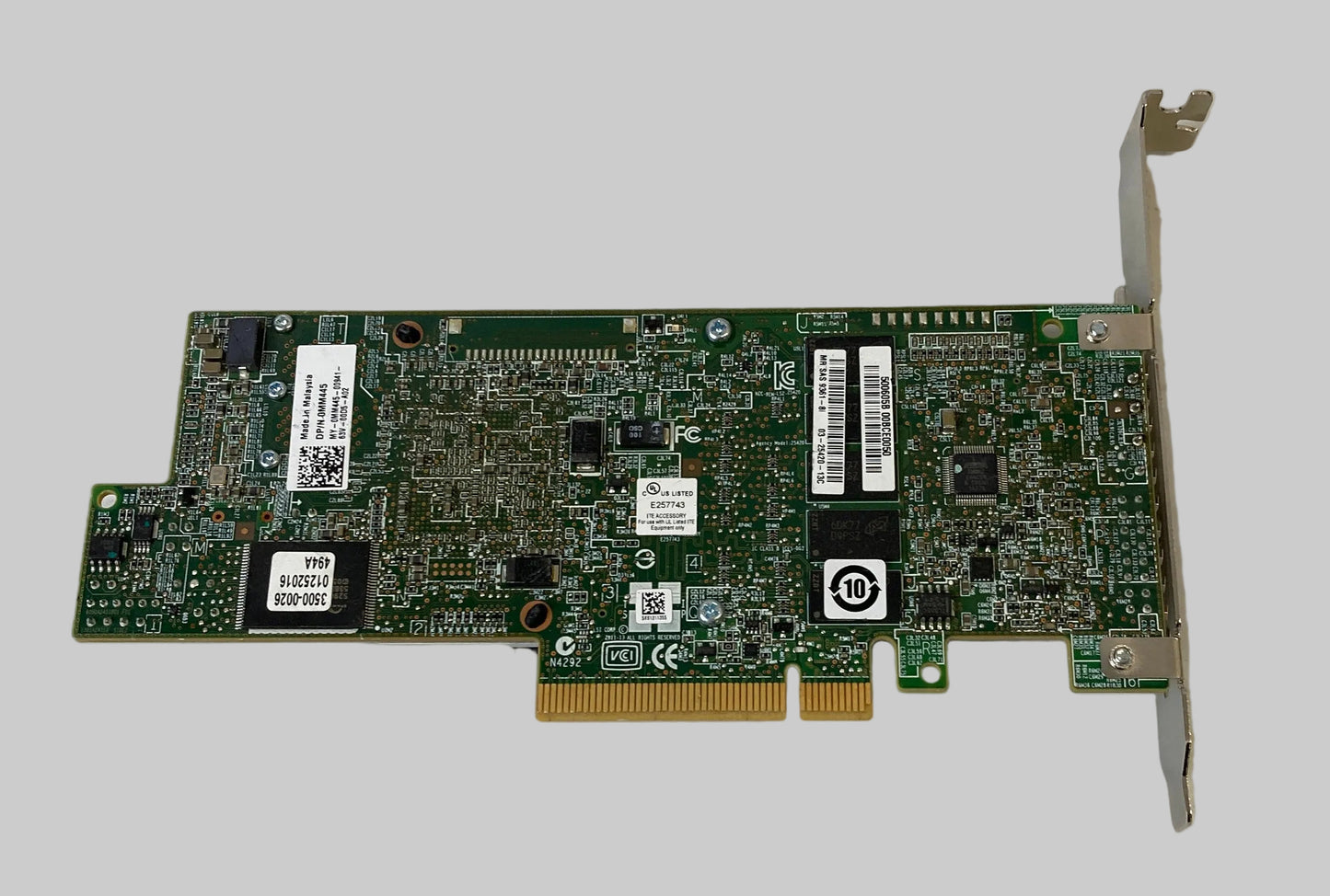 DELL 0MM445 LSI MR SAS 9361-8i MegaRAID 12Gbs 8P Raid Controller