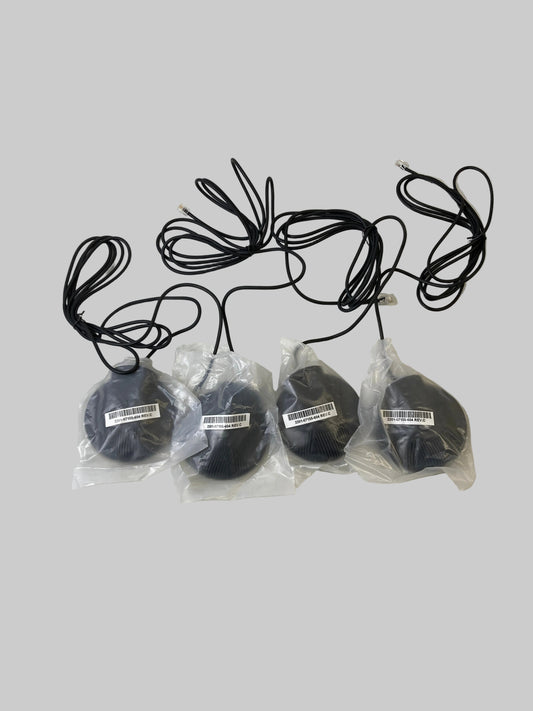 Lot of 4 Polycom SoundStation 2 Extended Microphone w/ Cables 2201-07155-605