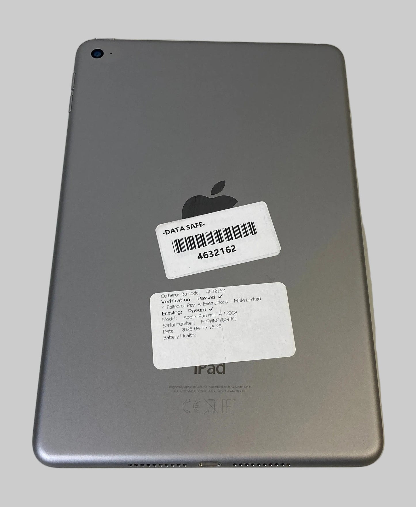 Apple iPad Mini 4 128GB, Wi-Fi, 7.9in Space Grey