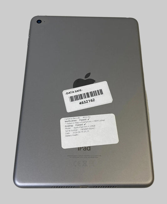 Apple iPad Mini 4 128GB, Wi-Fi, 7.9in Space Grey.