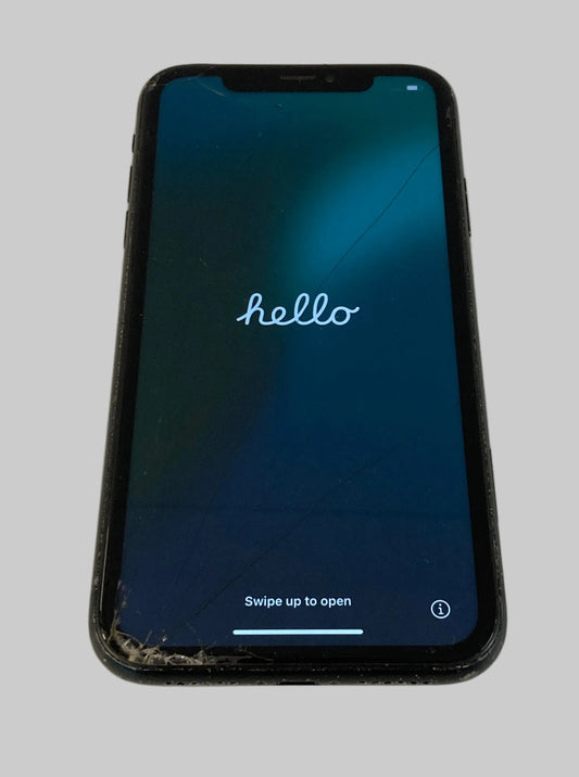 Apple iPhone XR 64GB Black Unlocked Cracked