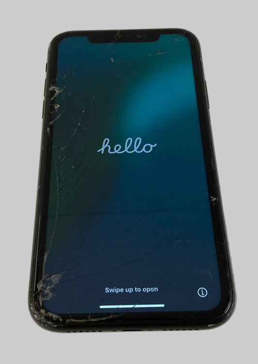 Apple iPhone XR 64GB Black Unlocked Cracked