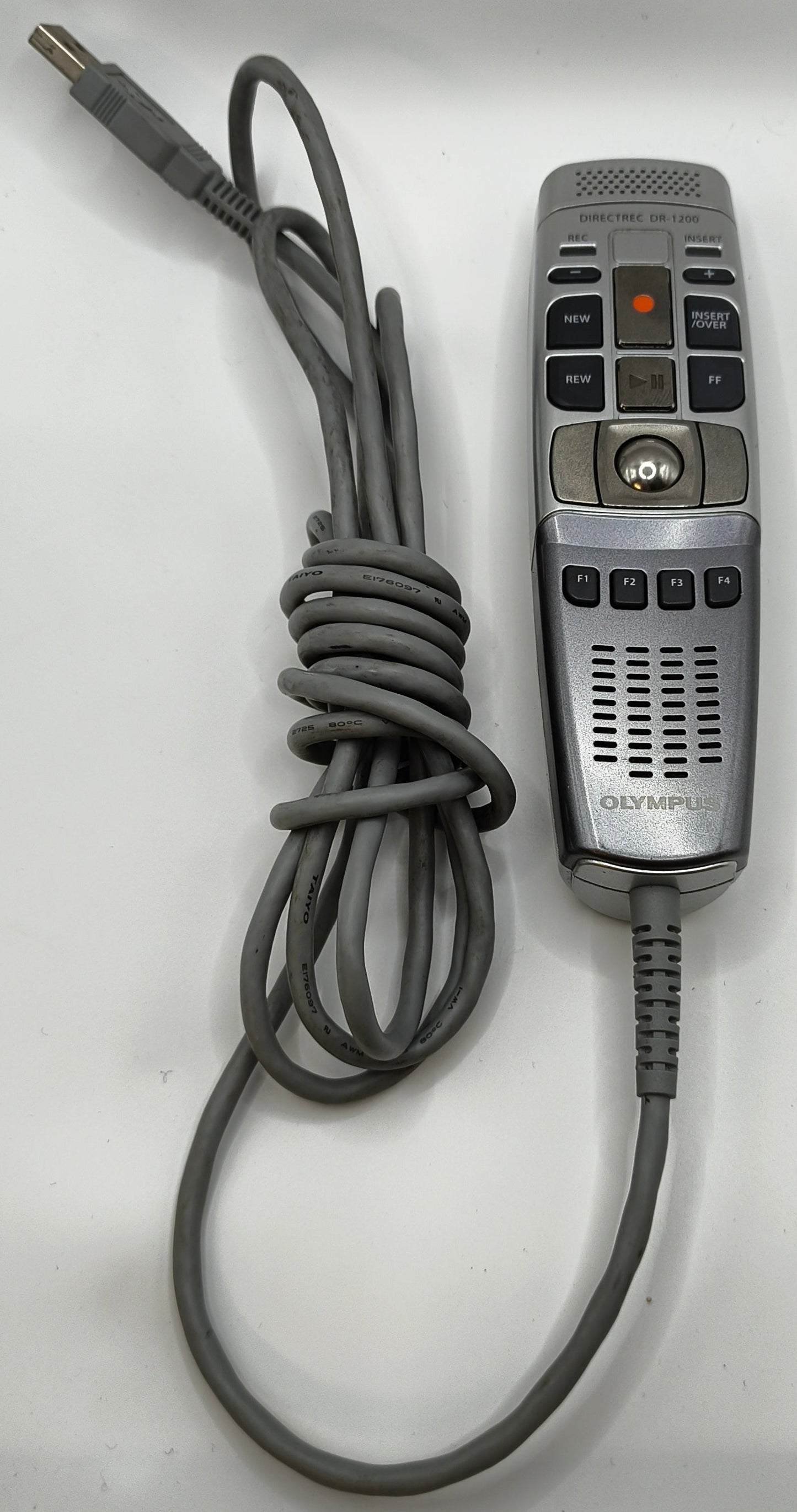 Olympus Directrec DR-1200 USB Dictation Microphone Silver