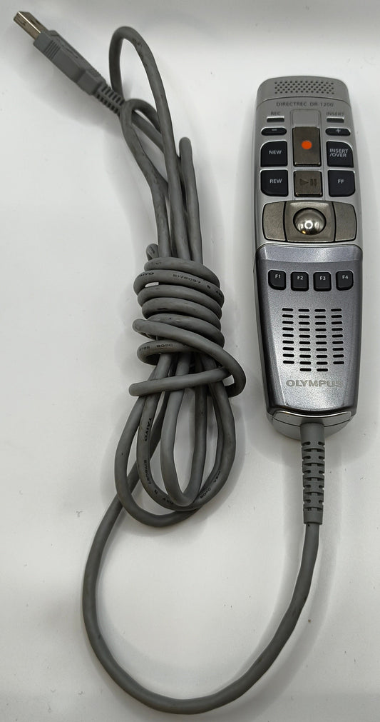Olympus Directrec DR-1200 USB Dictation Microphone Silver
