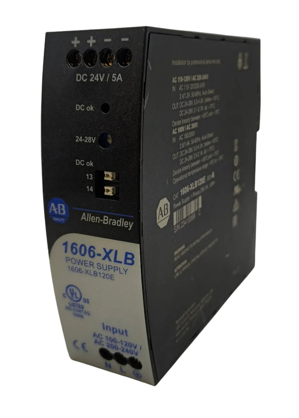 Allen Bradley Switched Mode Basic Power Supply 24V DC 5A 1606-XLB