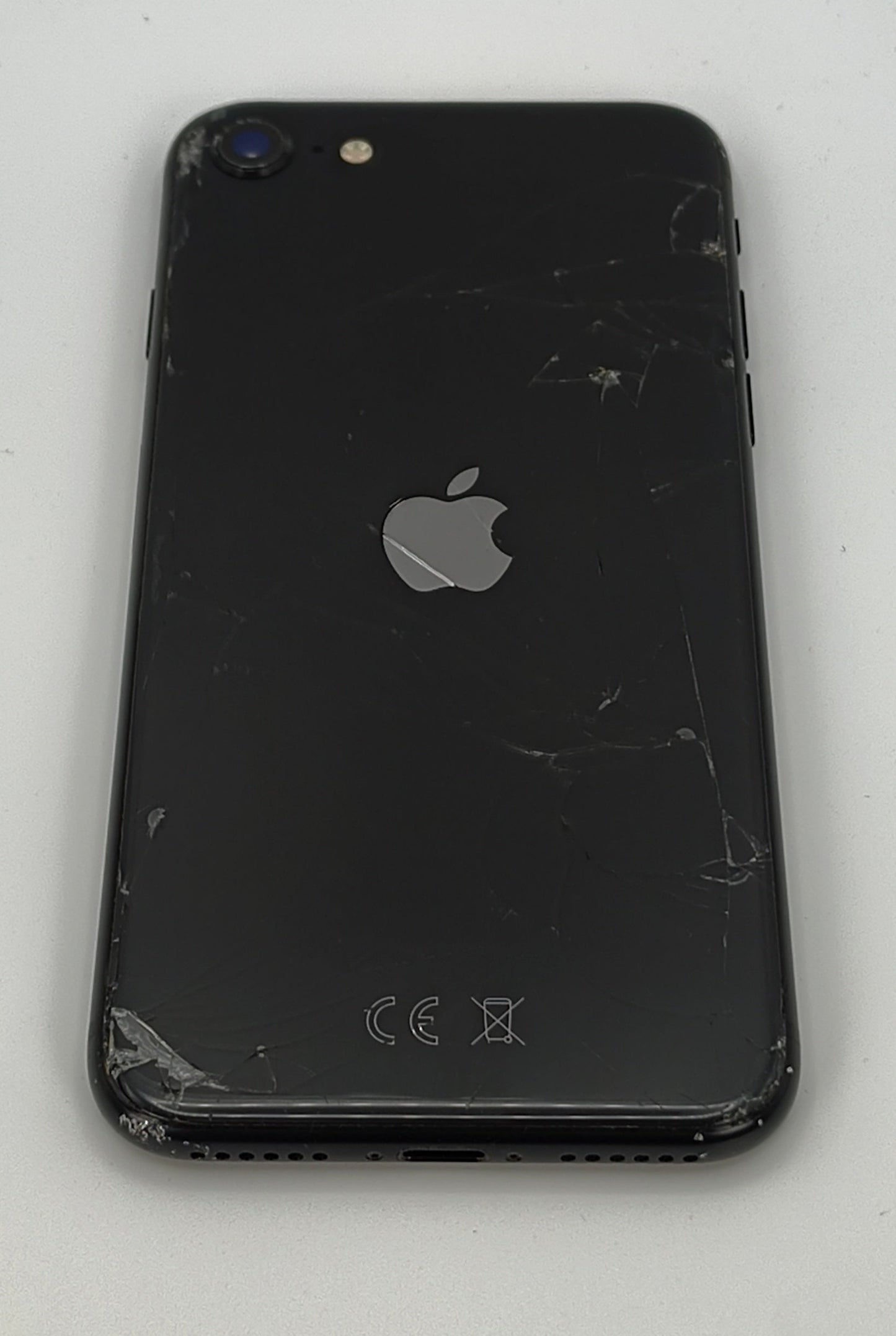 Apple iPhone SE (2nd Generation, 2020), 64GB, Black, Unlocked, Cracked