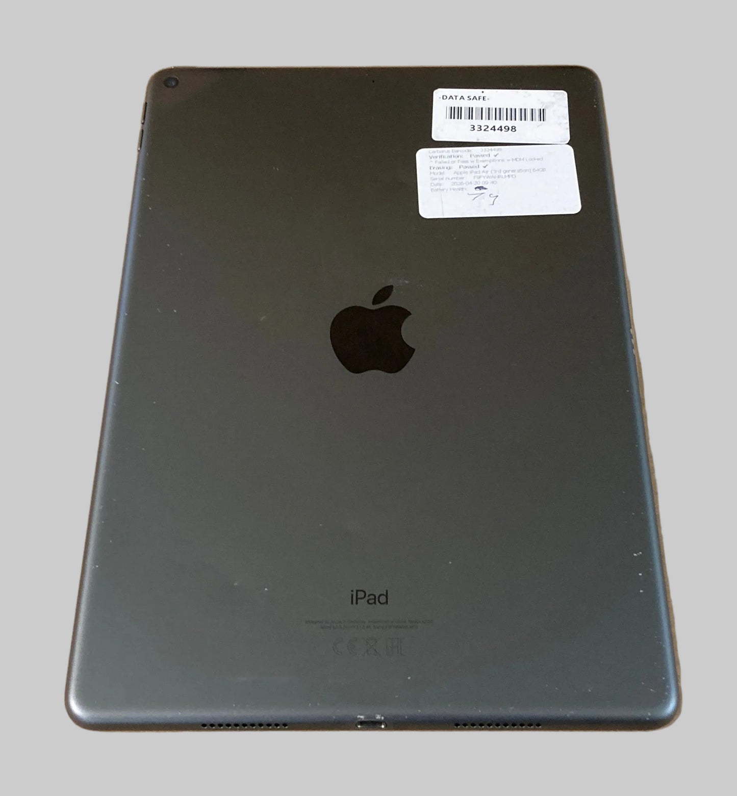 Apple iPad Air 3rd Gen Space Grey 64GB Wifi Only A2152 10.5"