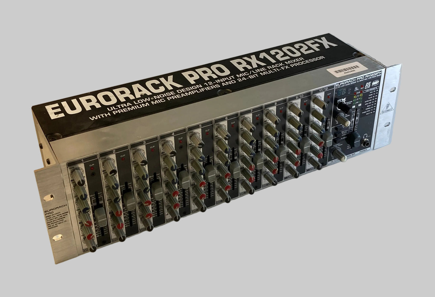 Behringer Eurorack Pro RX1202FX 12-Input Rack-Mount Mic/Line Mixer