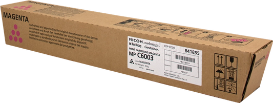 Ricoh MP C6003 Toner Print Cartridge Magenta 841855