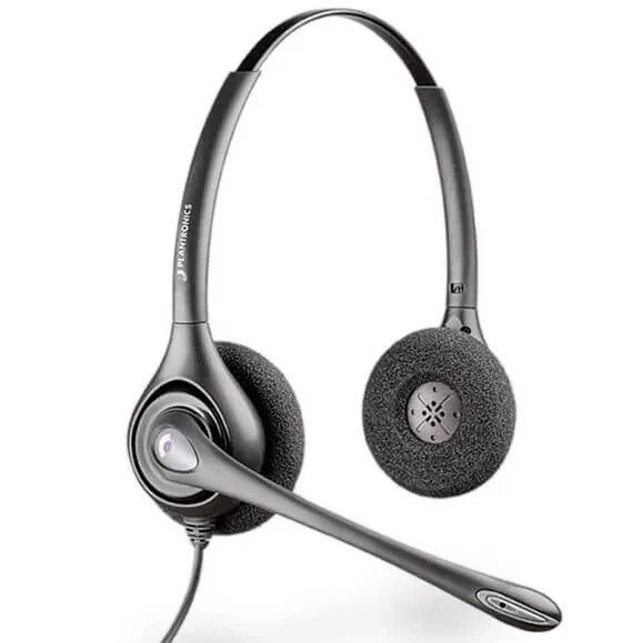 Plantronics HW261N SupraPlus Wideband Binaural Headset Noise Cancelling Mic