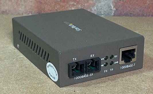 StarTech 1000 Mbps Gigabit Multi Mode Fiber Ethernet Media Converter SC 550m